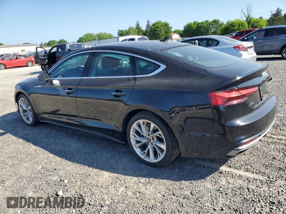 2022 Audi A5 Sportback Premium with VIN WAUABCF51NA032716, listed as a Copart auction lot 52808484 with 55,473 mi miles and Salvage Title. Bid and sale history available at carsss.com. Image 2.