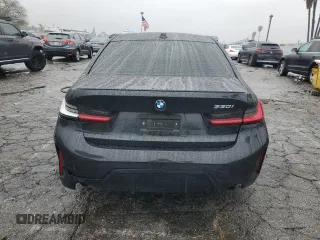 2023 BMW 3 Series 330i with VIN 3MW69FF02P8D60443, listed as a Copart auction lot 43405365 with 0 mi miles and Salvage Title. Bid and sale history available at carsss.com. Image 6.