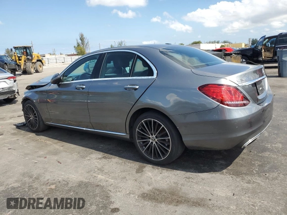 2021 Mercedes-Benz C 300 with VIN W1KWF8DB1MR623993, listed as a Copart auction lot 56164565 with 43,011 mi miles and Salvage title. Bid and sale history available at DreamBid. Image 2.