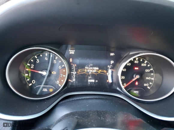 2019 Jeep Compass Latitude with VIN 3C4NJCBB4KT660423, listed as a Copart auction lot 87207634 with 95,699 mi miles and Clean Title. Bid and sale history available at carsss.com. Image 9.