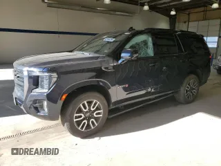2021 GMC Yukon AT4 with VIN 1GKS2CKD7MR418968, listed as a Copart auction lot 82445284 with 73,660 mi miles and Salvage Title. Bid and sale history available at carsss.com. Image 1.