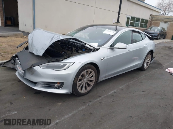 2017 Tesla Model S 60 with VIN 5YJSA1E17HF189627, listed as a IAAI auction lot 41891766 with 106,003 mi miles and . Bid and sale history available at DreamBid. Image 2.