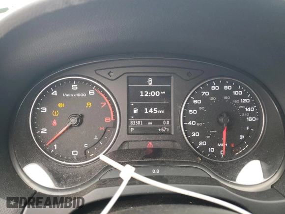 2015 Audi A3 1.8T Premium Plus with VIN WAU5CLFF8F1099645, listed as a Copart auction lot 43470255 with 83,301 mi miles and Salvage Title. Bid and sale history available at carsss.com. Image 9.
