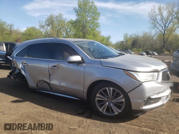 2017 Acura MDX Technology with VIN 5FRYD4H53HB034816, listed as a Copart auction lot 55026525 with 212,102 mi miles and Salvage Title. Bid and sale history available at DreamBid. Image 4.