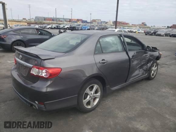 2012 Toyota Corolla L with VIN 5YFBU4EE6CP028386, listed as a Copart auction lot 53189055 with 0 mi miles and Salvage Title. Bid and sale history available at carsss.com. Image 3.