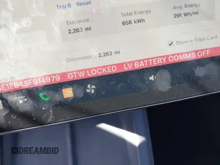 2025 Tesla Model 3 Long Range with VIN 5YJ3E1EB4SF914979, listed as a IAAI auction lot 41695023 with 2,263 mi miles and . Bid and sale history available at DreamBid. Image 14.