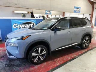 2021 Nissan Rogue Platinum with VIN JN8AT3DD3MW302853, listed as a Copart auction lot 53393135 with 63,454 mi miles and Clean Title. Bid and sale history available at carsss.com. Image 1.