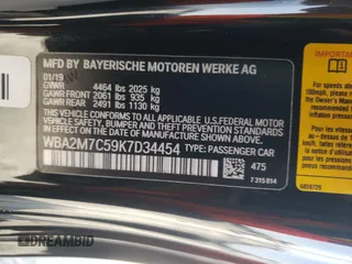 2019 BMW 2 Series 230i with VIN WBA2M7C59K7D34454, listed as a Copart auction lot 68233543 with 21,923 mi miles. Bid and sale history available at carsss.com. Image 14.