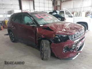 2022 Jeep Compass High Altitude with VIN 3C4NJDCB6NT107779, listed as a IAAI auction lot 41343659 with 32,612 mi miles and . Bid and sale history available at carsss.com. Image 1.