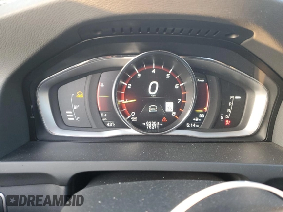2017 Volvo S60 Inscription Platinum with VIN LYV402TMXHB126070, listed as a Copart auction lot 45665055 with 76,271 mi miles and Salvage Title. Bid and sale history available at carsss.com. Image 9.