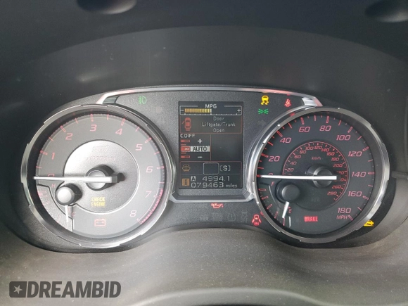 2017 Subaru WRX STI Limited с VIN JF1VA2Y64H9823891, выставлен на аукционе Copart как лот 56522635 с пробегом 79 463 миль миль и Чистый • Clean title. История ставок и продаж доступна на DreamBid. Изображение 9.