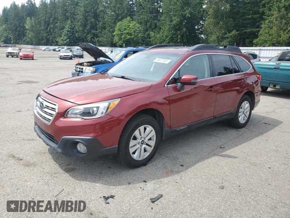 2017 Subaru Outback Premium with VIN 4S4BSAHC8H3248185, listed as a Copart auction lot 59697505 with 115,046 mi miles and Salvage title. Bid and sale history available at DreamBid. Image 1.