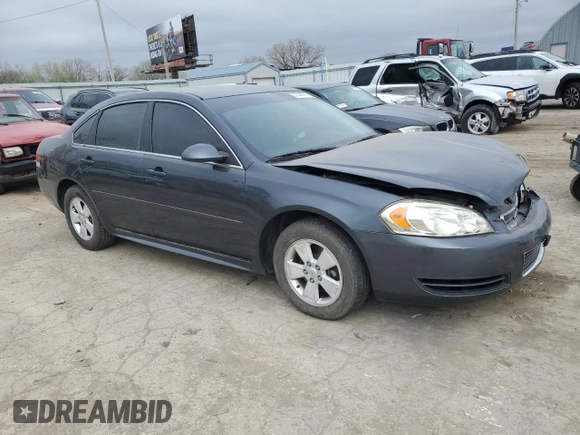 2011 Chevrolet Impala LS Fleet with VIN 2G1WF5EKXB1242021, listed as a Copart auction lot 50048785 with 125,768 mi miles and Salvage Title. Bid and sale history available at DreamBid. Image 4.