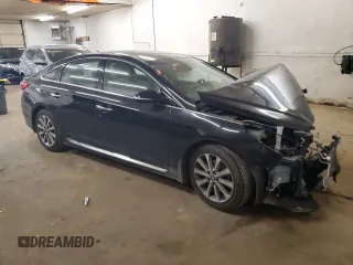 2016 Hyundai Sonata Sport with VIN 5NPE34AF3GH322135, listed as a Copart auction lot 55730525 with 100,404 mi miles and Non Repairable. Bid and sale history available at DreamBid. Image 4.