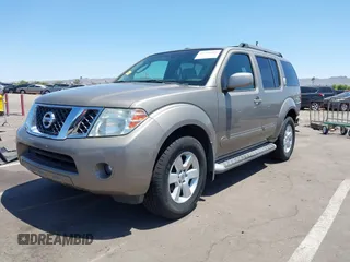2008 Nissan Pathfinder LE with VIN 5N1AR18U98C621461, listed as a IAAI auction lot 42540598 with 59,464 mi miles and . Bid and sale history available at DreamBid. Image 18.