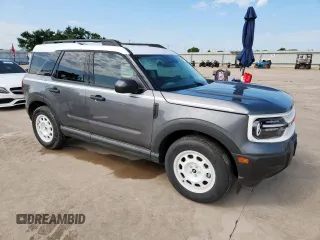 2025 Ford Bronco Sport Heritage with VIN 3FMCR9GNXSRE25085, listed as a Copart auction lot 63847615 with 220 mi miles and Salvage title. Bid and sale history available at DreamBid. Image 4.