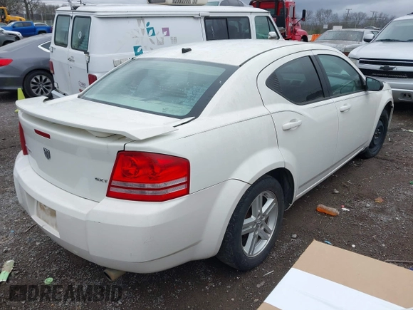 2008 Dodge Avenger SXT with VIN 1B3LC56K18N190871, listed as a IAAI auction lot 41826648 with 280,075 mi miles and . Bid and sale history available at DreamBid. Image 4.