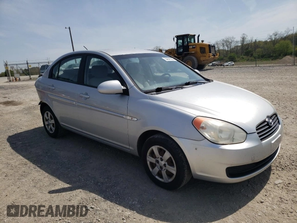 2007 Hyundai Accent GLS with VIN KMHCN46C17U108018, listed as a Copart auction lot 55632095 with 185,467 mi miles and Salvage title. Bid and sale history available at DreamBid. Image 4.