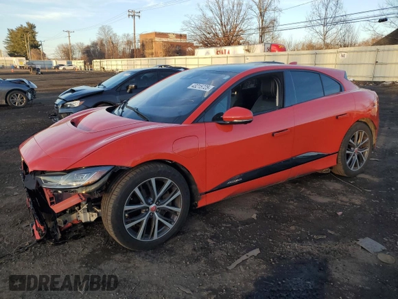 2019 Jaguar I-Pace HSE with VIN SADHD2S17K1F64953, listed as a Copart auction lot 43215725 with 60,931 mi miles and Salvage title. Bid and sale history available at DreamBid. Image 1.