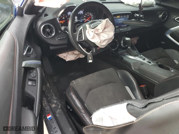 2021 Chevrolet Camaro 2SS with VIN 1G1FH1R72M0134385, listed as a Copart auction lot 45346705 with 28,201 mi miles and Salvage Title. Bid and sale history available at carsss.com. Image 8.