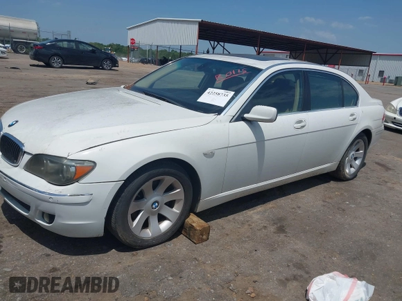 2008 BMW 7 Series 750Li with VIN WBAHN83548DT81010, listed as a IAAI auction lot 42258735 with Not provided miles and . Bid and sale history available at DreamBid. Image 2.