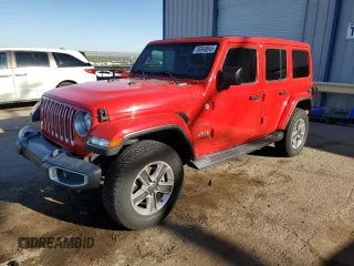 2019 Jeep Wrangler Unlimited Sahara with VIN 1C4HJXEN4KW614577, listed as a Copart auction lot 56940045 with 64,052 mi miles and Salvage title. Bid and sale history available at DreamBid. Image 1.