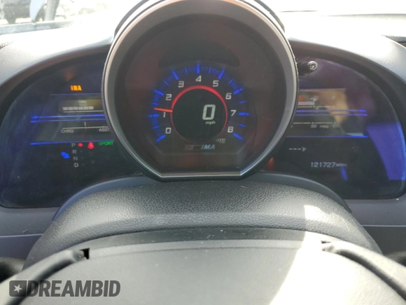 2012 Honda CR-Z EX with VIN JHMZF1D62CS003452, listed as a Copart auction lot 54346675 with 121,727 mi miles and Salvage Title. Bid and sale history available at DreamBid. Image 9.