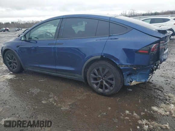 2023 Tesla Model X with VIN 7SAXCDE50PF430739, listed as a Copart auction lot 43069745 with 13,942 mi miles and Salvage Title. Bid and sale history available at DreamBid. Image 2.