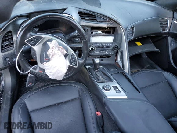 2015 Chevrolet Corvette Z06 3LZ with VIN 1G1YT2D69F5601500, listed as a Copart auction lot 78839054 with 0 mi miles and Salvage Title. Bid and sale history available at carsss.com. Image 8.