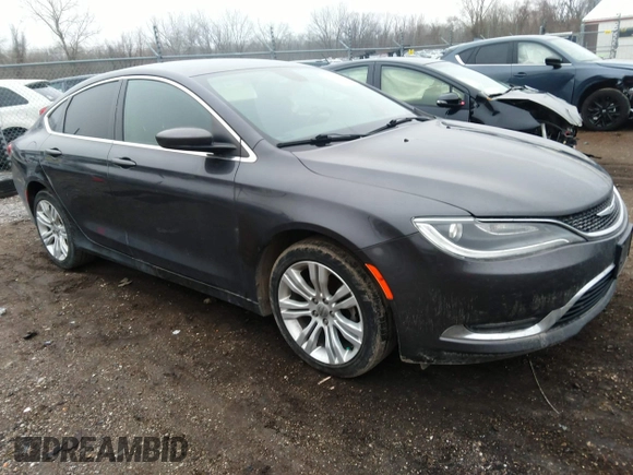 2015 Chrysler 200 Limited with VIN 1C3CCCAB0FN738371, listed as a IAAI auction lot 41208960 with 91,286 mi miles and . Bid and sale history available at DreamBid. Image 1.