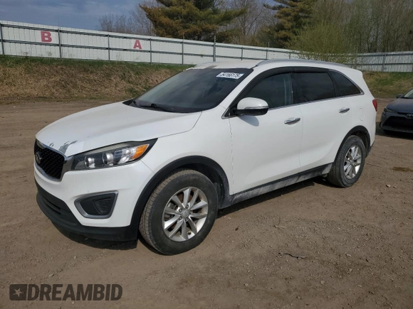 2016 Kia Sorento LX with VIN 5XYPG4A38GG121504, listed as a Copart auction lot 54166175 with 181,509 mi miles and Clean Title. Bid and sale history available at carsss.com. Image 1.