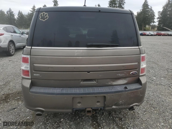 2014 Ford Flex SEL with VIN 2FMGK5C86EBD14390, listed as a Copart auction lot 52424815 with 146,587 mi miles and Salvage Title. Bid and sale history available at carsss.com. Image 6.