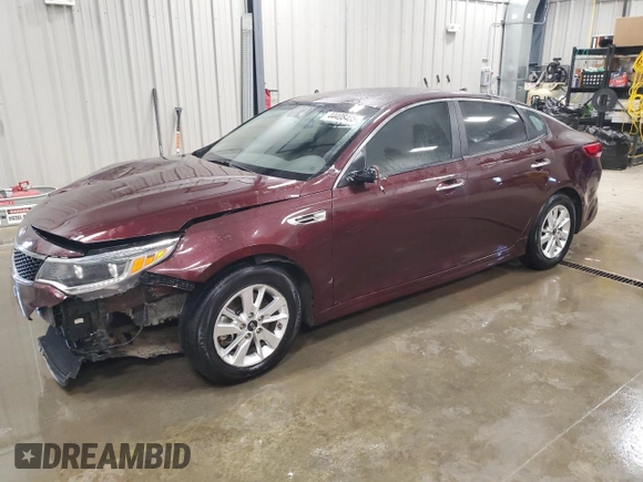 2018 Kia Optima LX with VIN 5XXGT4L33JG226648, listed as a Copart auction lot 44408405 with 78,686 mi miles and Salvage Title. Bid and sale history available at carsss.com. Image 1.