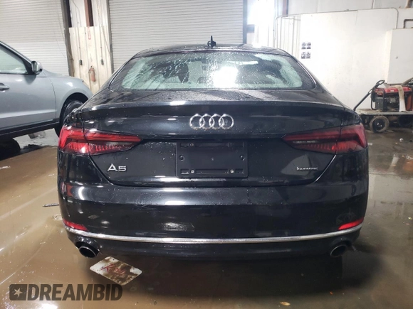 2019 Audi A5 Sportback Premium Plus with VIN WAUBNCF59KA003973, listed as a Copart auction lot 82727443 with 83,187 mi miles. Bid and sale history available at carsss.com. Image 6.