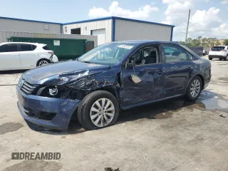 2015 Volkswagen Passat Wolfsburg Edition with VIN 1VWAS7A39FC006206, listed as a Copart auction lot 56345635 with 101,218 mi miles and Salvage title. Bid and sale history available at DreamBid. Image 1.
