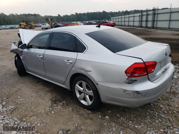 2012 Volkswagen Passat SE with VIN 1VWBH7A36CC084019, listed as a Copart auction lot 61817433 with 0 mi miles and Salvage Title. Bid and sale history available at carsss.com. Image 2.