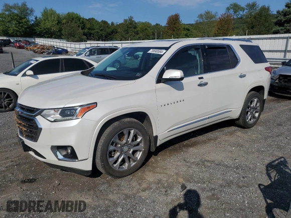 2018 Chevrolet Traverse Premier with VIN 1GNEVJKW4JJ126511, listed as a Copart auction lot 70698584 with 110,059 mi miles and Salvage Title. Bid and sale history available at carsss.com. Image 1.