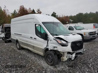 2021 Ford Transit Cargo with VIN 1FTBW3X89MKA74340, listed as a Copart auction lot 82188434 with 23,360 mi miles and Salvage Title. Bid and sale history available at carsss.com. Image 1.