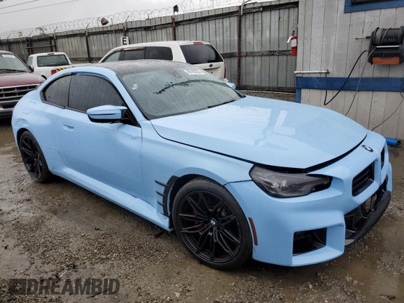 2023 BMW M2 z VIN 3MF13DM08P8D61938, wystawiony jako Copart lot #45193335 z przebiegiem 17 311 mil mil oraz Szkoda całkowita • Salvage title. Historia ofert i sprzedaży dostępna na DreamBid. Obrazek 4.