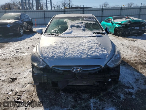2017 Hyundai Accent SE with VIN KMHCT4AE9HU307981, listed as a Copart auction lot 46506845 with 101,763 mi miles and Salvage Title. Bid and sale history available at carsss.com. Image 5.