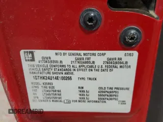 2004 GMC Sierra 2500HD Work Truck z VIN 1GTHK24U14E100266, wystawiony jako Copart lot #41865355 z przebiegiem 249 940 mil mil oraz Czysty tytuł • Clean title. Historia ofert i sprzedaży dostępna na DreamBid. Obrazek 12.