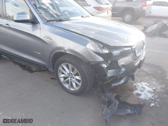 2015 BMW X3 xDrive28i with VIN 5UXWX9C55F0D45021, listed as a IAAI auction lot 41295825 with 101,521 mi miles. Bid and sale history available at carsss.com. Image 6.