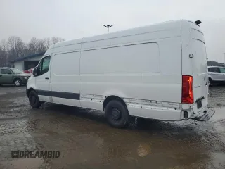 2023 Mercedes-Benz Sprinter Cargo Cargo with VIN W1Y4NDHY1PT138980, listed as a Copart auction lot 42630085 with 18,119 mi miles and Salvage Title. Bid and sale history available at DreamBid. Image 2.