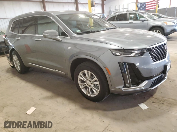 2021 Cadillac XT6 Luxury with VIN 1GYKPAR41MZ163350, listed as a Copart auction lot 44030915 with 30,234 mi miles and Salvage title. Bid and sale history available at DreamBid. Image 4.