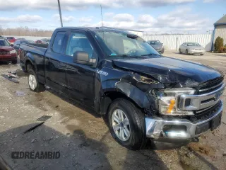 2018 Ford F-150 XL with VIN 1FTEX1EB6JFB13077, listed as a Copart auction lot 86868014 with 95,954 mi miles and Salvage Title. Bid and sale history available at carsss.com. Image 4.