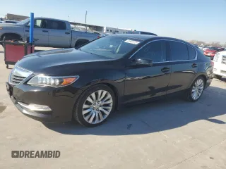 2014 Acura RLX Advance Pkg with VIN JH4KC1F94EC005153, listed as a Copart auction lot 41693175 with 124,550 mi miles and Clean Title. Bid and sale history available at carsss.com. Image 1.