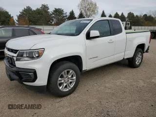 2021 Chevrolet Colorado 2WD LT with VIN 1GCHSCEA0M1251987, listed as a Copart auction lot 77485044 with 49,443 mi miles and Clean Title. Bid and sale history available at carsss.com. Image 1.