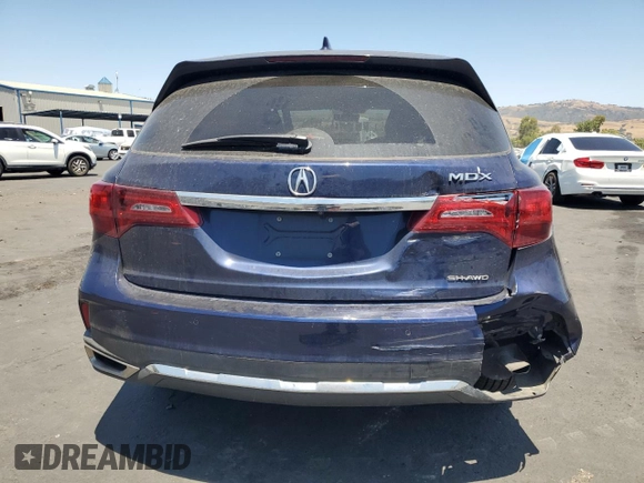 2020 Acura MDX Technology with VIN 5J8YD4H50LL027623, listed as a Copart auction lot 58595345 with 63,332 mi miles and Salvage title. Bid and sale history available at DreamBid. Image 6.