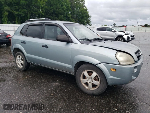 2008 Hyundai Tucson GLS with VIN KM8JM12B08U756098, listed as a Copart auction lot 66724864 with 161,364 mi miles and Salvage Title. Bid and sale history available at carsss.com. Image 4.