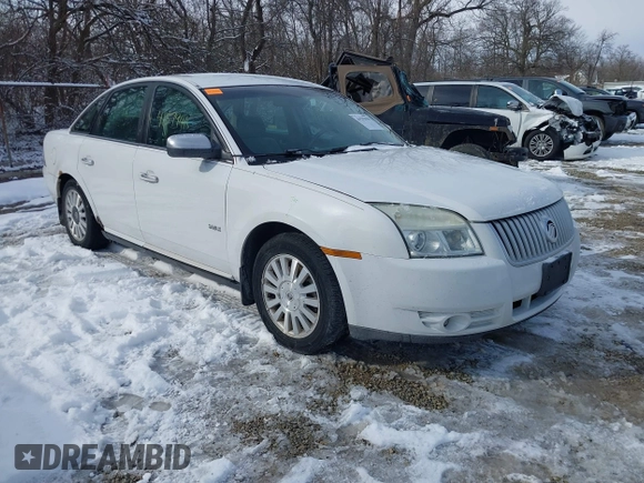 2008 Mercury Sable with VIN 1MEHM40W08G616060, listed as a IAAI auction lot 41579418 with 191,244 mi miles. Bid and sale history available at carsss.com. Image 1.